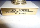 #135/257: 1992, S - Basketball Optimist Basketball Tournament 1st Place